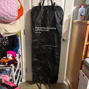 Reformation Stylish Black Garment Bag